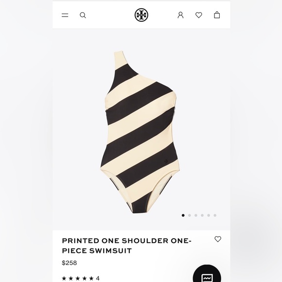 Tory Burch Other - ☀️Tory Burch One Piece Swimsuit Dark Navy Stripe Size Medium